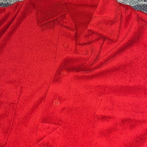 70s Vintage Terrycloth Polo Shirt - Picture 5 of 14